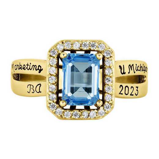 University of Michigan Ann Arbor Women's Inspire College Ring