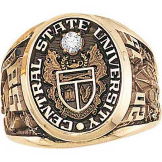 University of Nevada- Las Vegas Men's Collegian College Ring with .10CT CZ or Birthstone