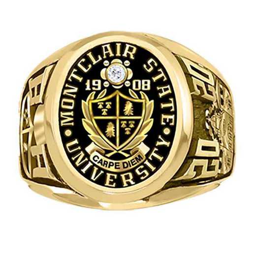 Montclair State University Men's Collegian College Ring with .10CT Diamond