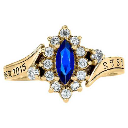 East Tennessee State University Women's Allure Ring