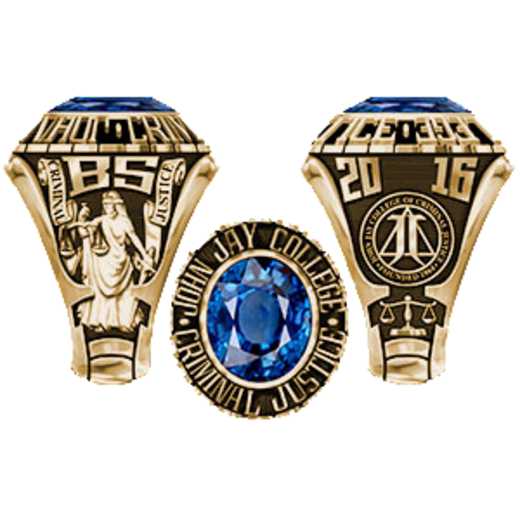 John Jay College Of Criminal Justice Small Traditional Ring