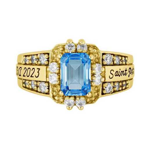 Saint Peter's University Women's Illusion College Ring