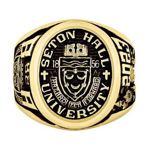 Seton Hall Men's Collegian Ring with Metal Top