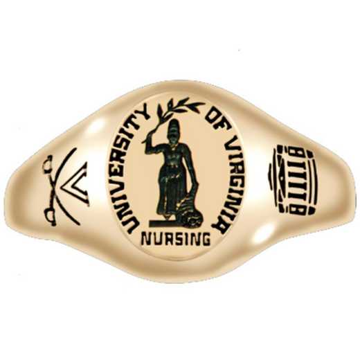 University of Virginia School of Nursing Women's Petite Signet Ring