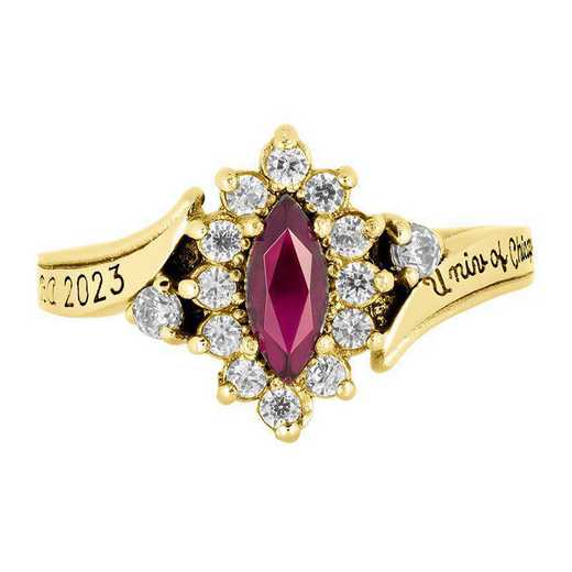 University of Chicago Women's Allure Ring College Ring