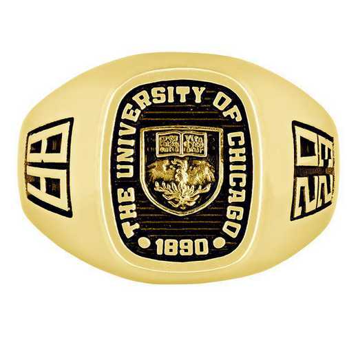 University of Chicago Men's Diplomat Ring College Ring