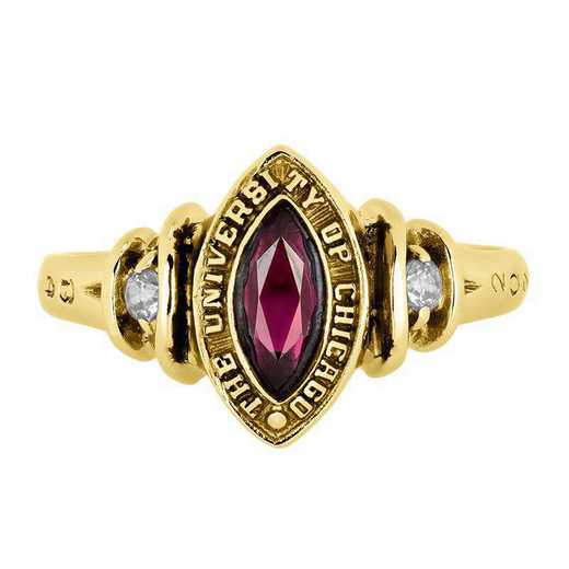 University of Chicago Women's Duet Ring College Ring
