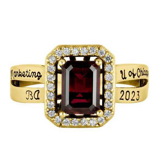 University of Chicago Women's Inspire Ring College Ring