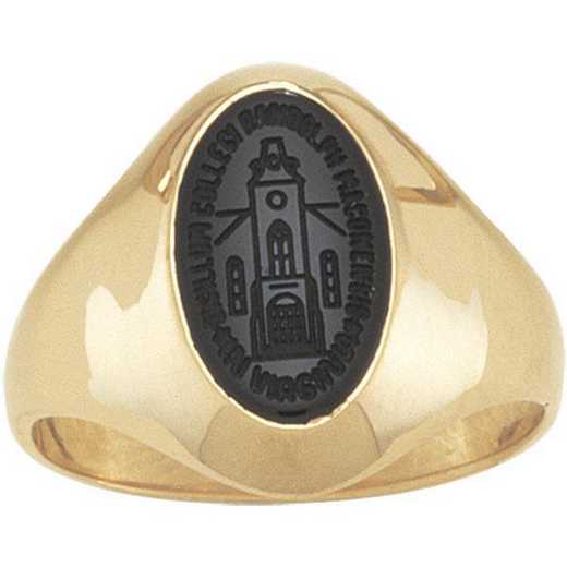 Randolph-Macon College Women's Signet Small with Onyx Ring