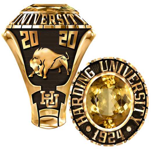 Harding University Men's 876L1 Traditional Ring