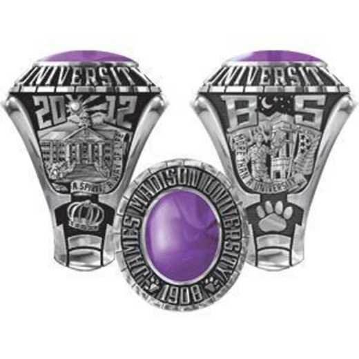 James Madison University Class Of 2012 Men's Traditional with Oval Stone