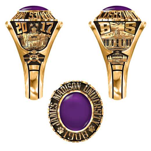 James Madison University Class of 2017 Women's 876Xs Traditional Ring