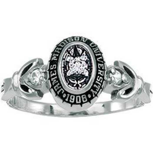 James Madison University Class of 2012 Women's Twilight Ring with Diamonds