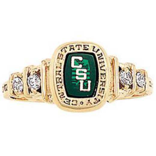 Alamance Community College Women's Highlight Ring with Cubic Zirconias