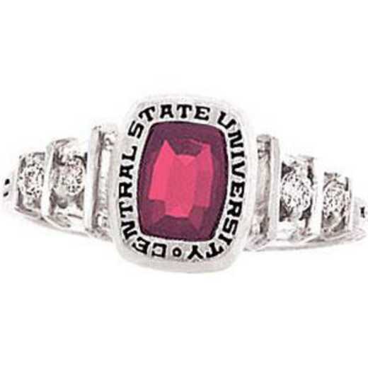 East Tennessee State University Women's Highlight Ring with Cubic Zirconias