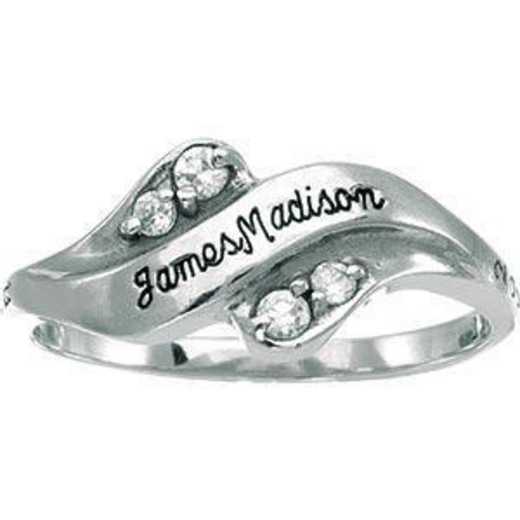 James Madison University Class of 2011 Women's Seawind Ring with Diamonds