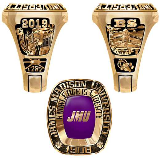 James Madison University Class of 2019 Men's Legend Ring