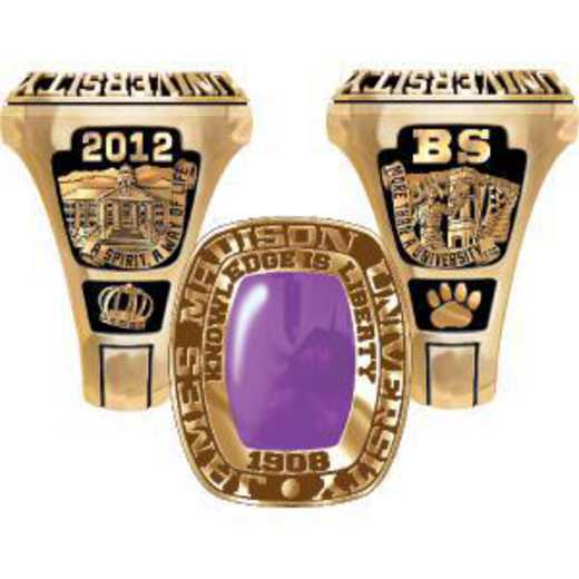 James Madison University Class of 2012 Men's Legend Ring