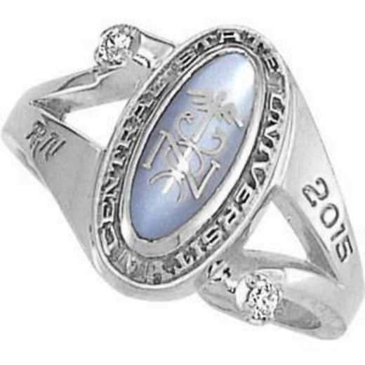 Wright State University Women's Symphony Ring with Diamond and Birthstone