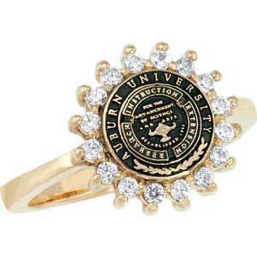 Auburn University Women's Dinner Ring with Diamonds or Cubic Zirconias
