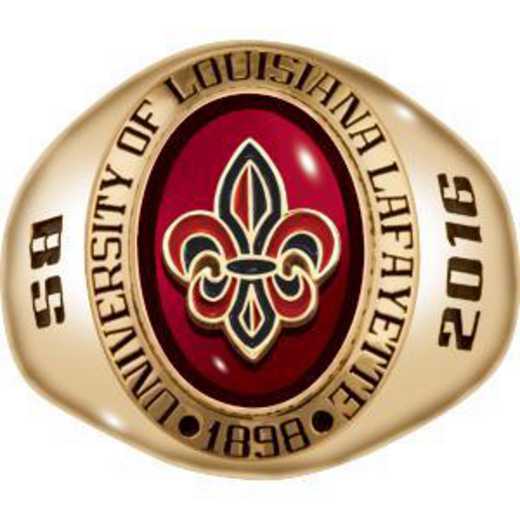 University of Louisiana at Lafayette Men's Signet Ring
