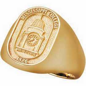 Mississippi College Men's Large Signet Ring