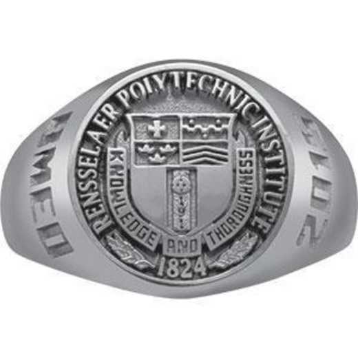 Rensselaer Polytechnic Institute Class of 2015 Women's Round Medallion Signet Ring