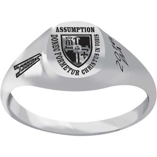 Assumption University Petite Signet Ring