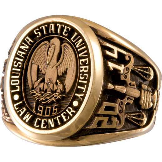 Louisiana State University Law center Men's Collegian Ring
