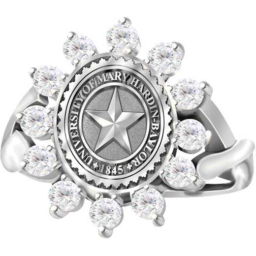 University of Mary Hardin-Baylor Women's 525D Dinner Ring with Diamonds