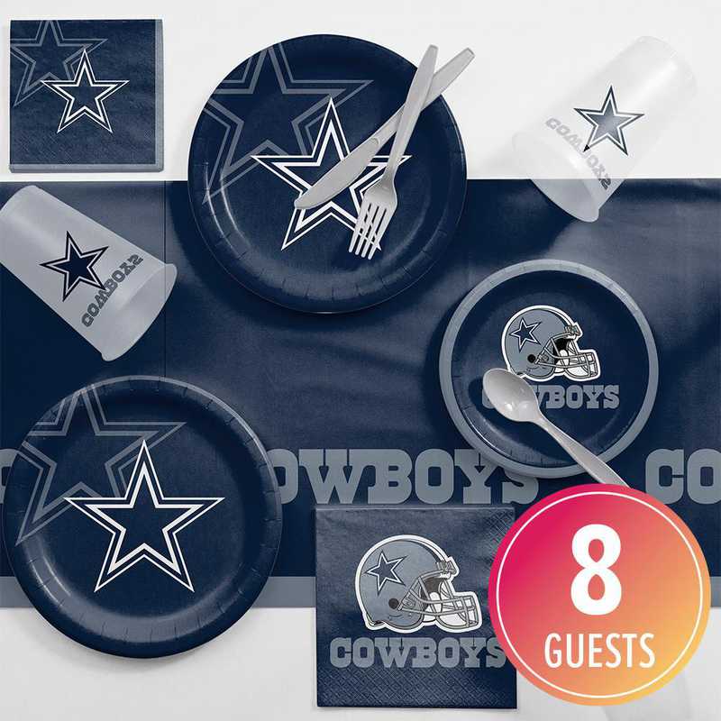 Dallas Cowboys Game Day Party Supplies Kit