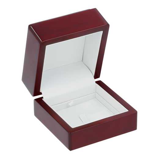 Large Burgundy Wooden Ring Clip Box