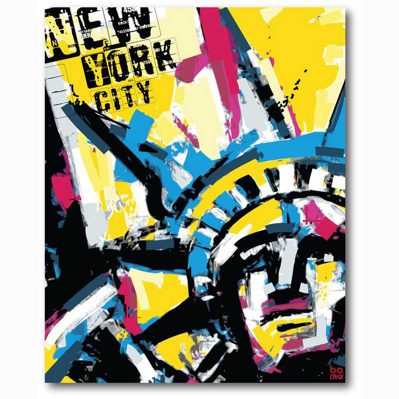 statue of liberty nyc 16" x 20" canvas wall art statue of liberty nyc