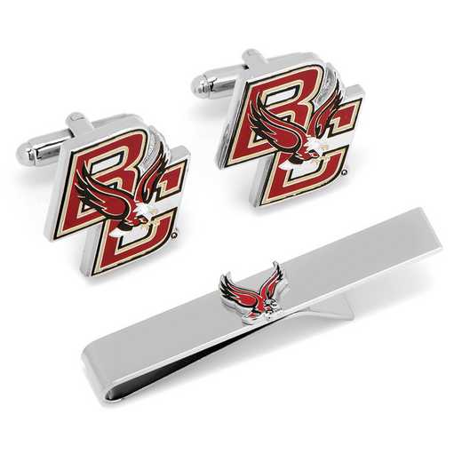 PD-BCE2-CT: Boston College University Eagles Cufflinks and Tie Bar Gift