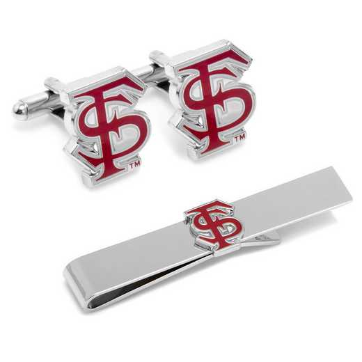 PD-FLS-CT: Florida State University Cufflinks and Tie Bar Gift Set