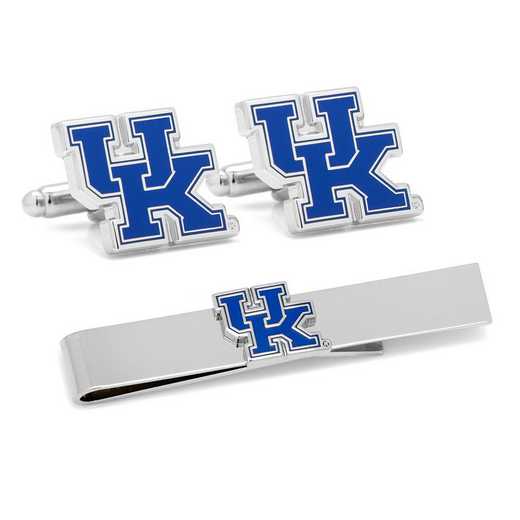 PD-UKT2-CT: University of Kentucky Cufflinks and  Tie Bar Gift Set