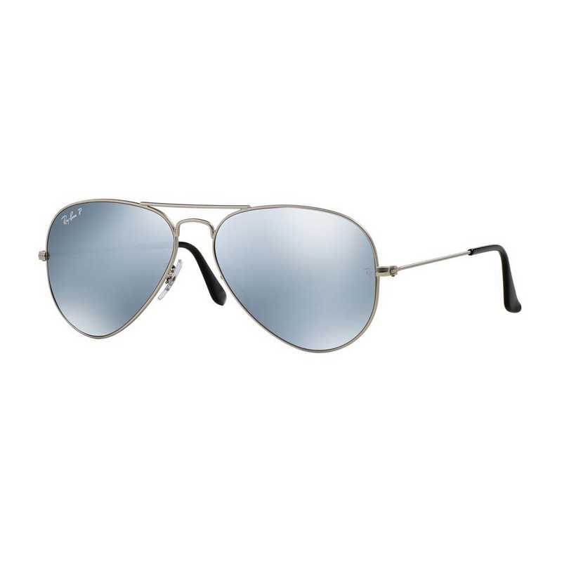 ray ban silver flash polarized