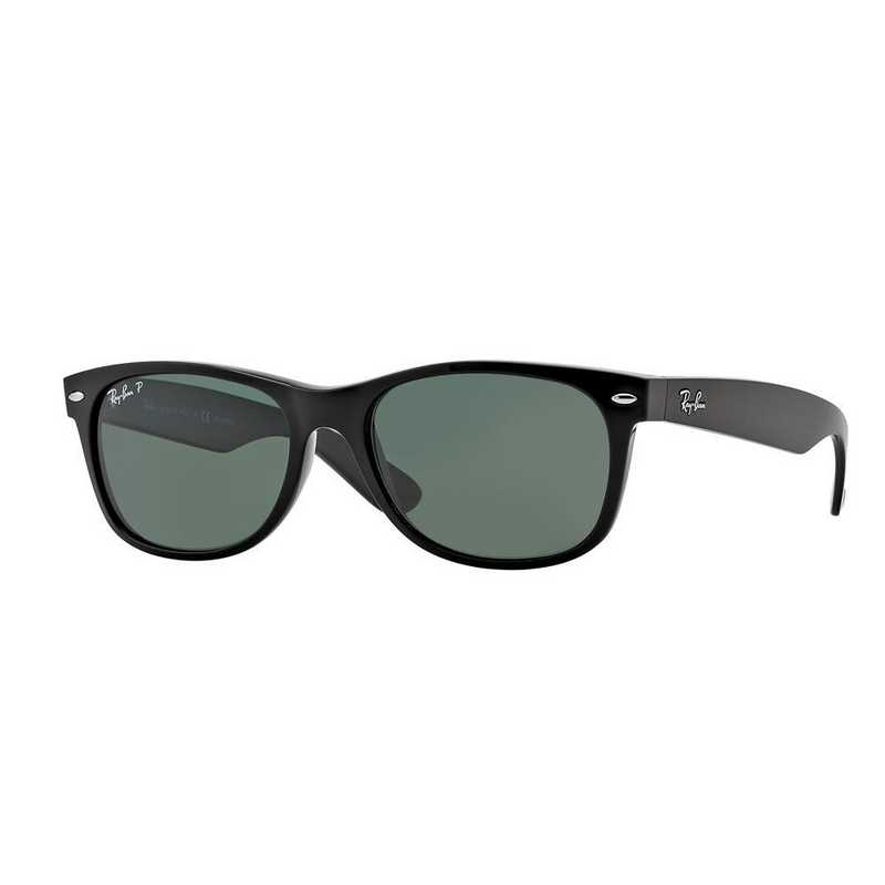 Polarized New Wayfarer Sunglasses Black Green By Ray Ban