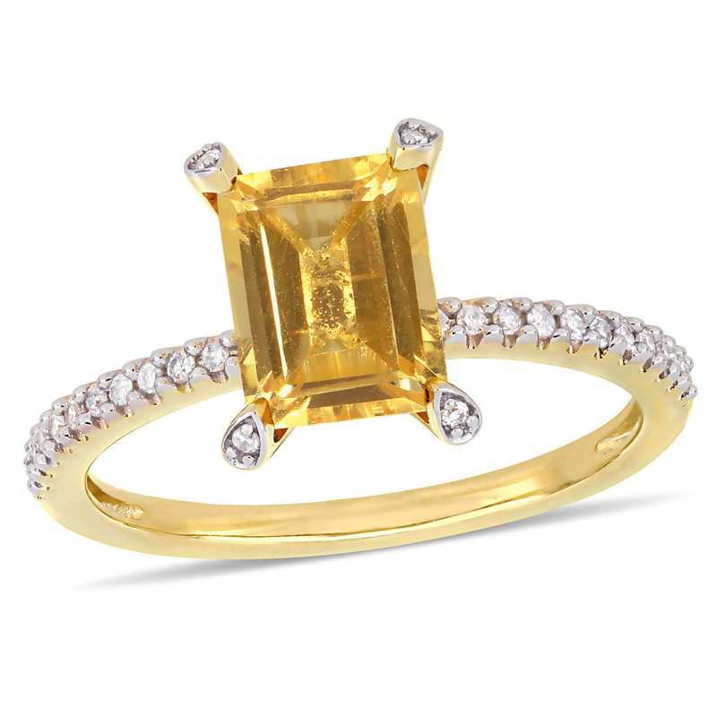 10k gold citrine ring