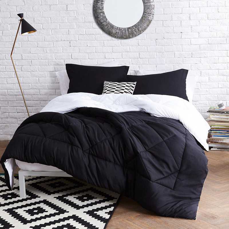 black and gray twin xl bedding