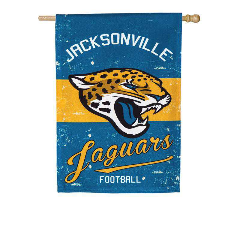 13L3814VINT: EG Vintage Linen Flag, Jacksonville Jaguars