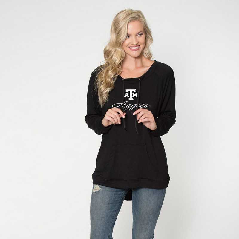 Texas A&M -  Katie Key-hole cut-out back pullover by Flying Colors