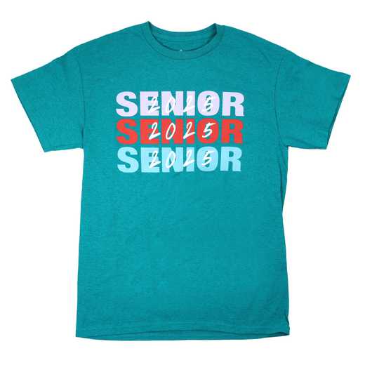 Class of 2025 Senior Triple Play T-Shirt, Antique Jade