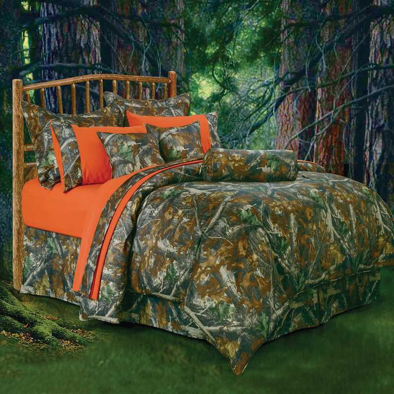 Hiend Accents Oak Camo Bedding Set