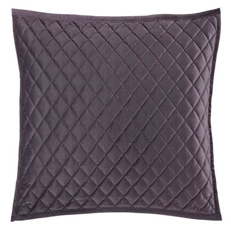 HiEnd Accents Quilted Velvet King Pillow Sham Amethyst