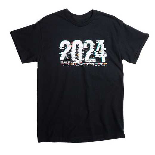 2024 Glitch T-Shirt, Heather Black