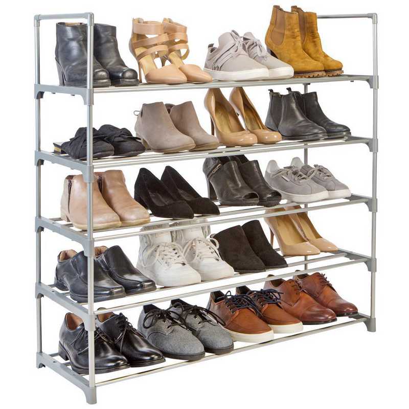 Simplify 5 Tier Stackable Shoe Rack