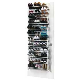 36 Pair Over The Door Shoe Rack