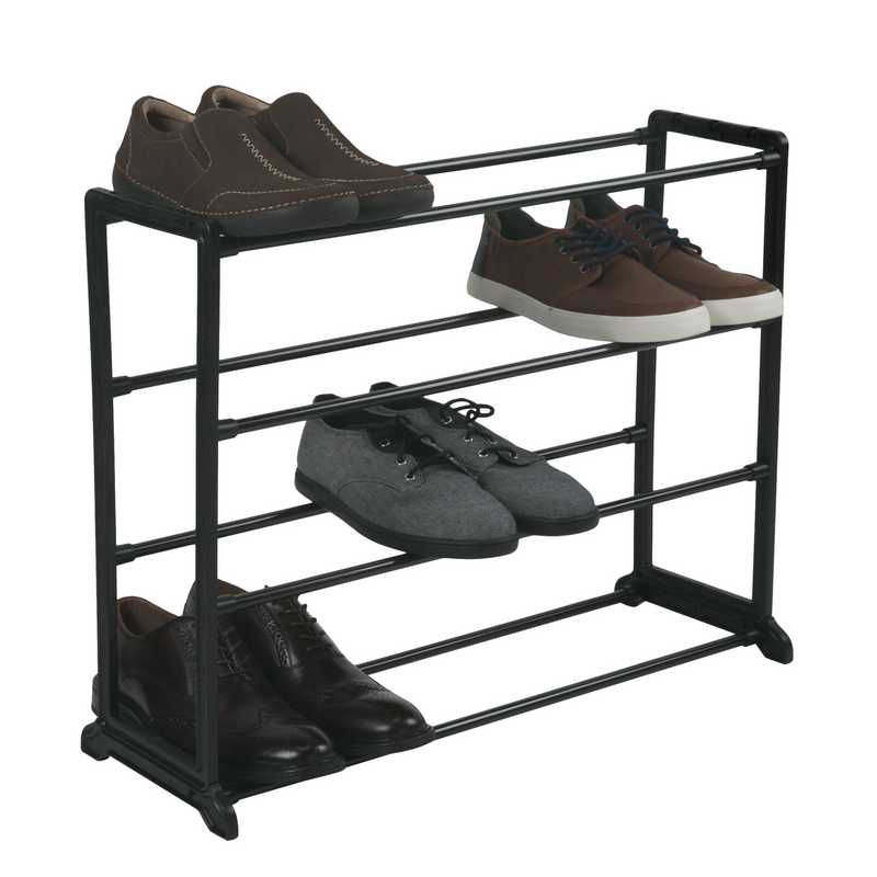 12 Pair Stackable Shoe Rack