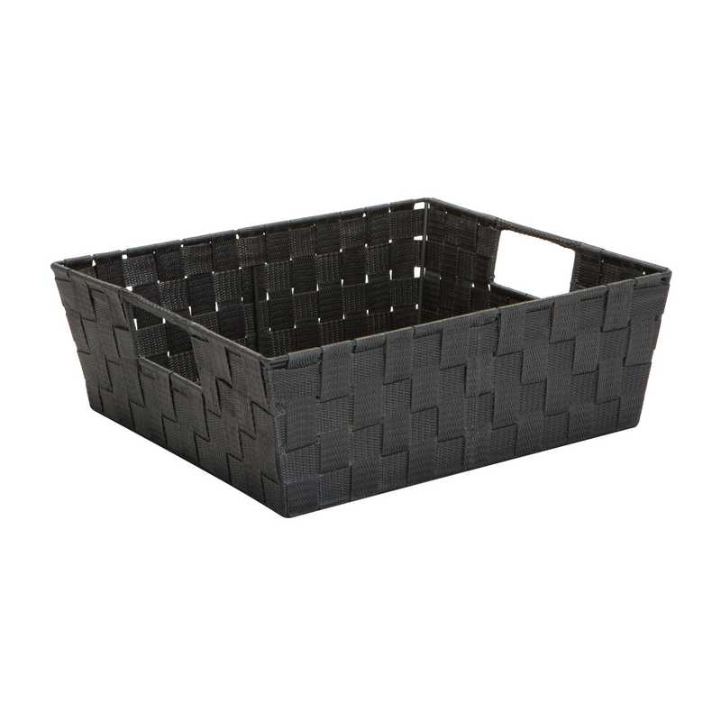 grey woven storage baskets
